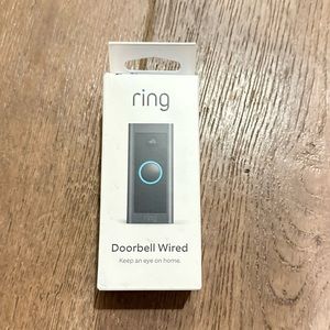 🔥 BRAND NEW!! 🔥 Ring HD Smart Video Doorbell Wired - Black 🔥 FACTORY SEAL! 🔥